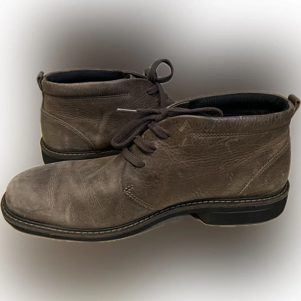 Ecco Nubuck Chukka Water Resistant Boots size 14
